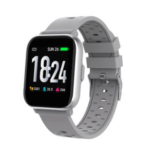 Ceas activity tracker Denver SW-162, Display IPS 1.4inch, Bluetooth, Bratara Silicon, Rezistent la apa IP67 , Android/iOS (Gri) imagine