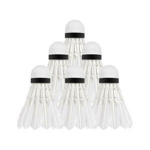 Set 6 fluturasi badminton Rebel Active, Pene de gasca (Alb) imagine