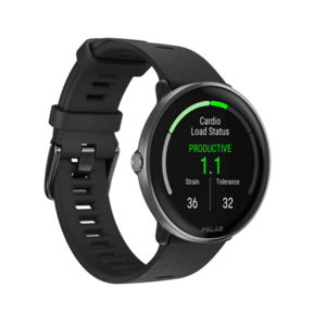 Ceas activity tracker Polar Ignite 3 Titanium, S-L, Ecran AMOLED 1.28inch, GPS, Bluetooth, WR30, Ritm Cardiac, Monitorizare somn (Negru) imagine