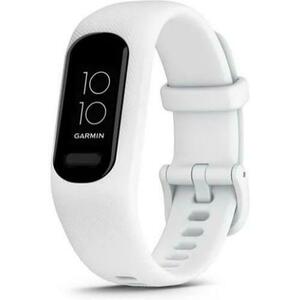 Bratara fitness Garmin vivosmart 5, curea silicon, marimea S/M, ecran OLED, Bluetooth (Alb) imagine