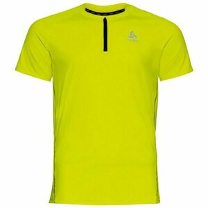 Odlo AXALP TRAIL T-SHIRT CREW NECK S/S 1/2 ZIP Tricou funcțional bărbați, galben, mărime imagine