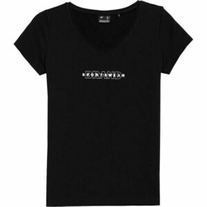 4F TSHIRT W Tricou damă, negru, mărime imagine