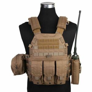 Emersongear Suport pentru plăci LBT6094A cu 3 buzunare, coyote 500D imagine