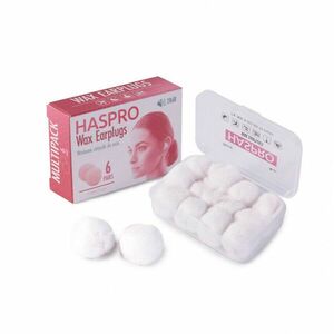 Dopuri pentru urechi Haspro Wax (6 perechi) imagine