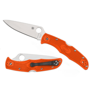 Spyderco Endura 4 Flat Ground briceag de buzunar 9, 5 cm, portocaliu, FRN imagine