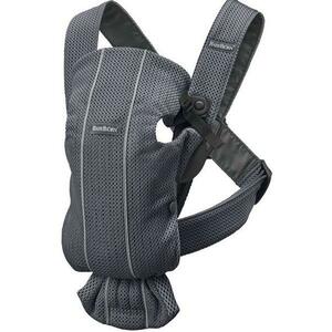 Ham anatomic BabyBjorn Mini, Pozitii multiple de purtare, 0-11 kg, 0-1 an, 3D Mesh (Albastru) imagine