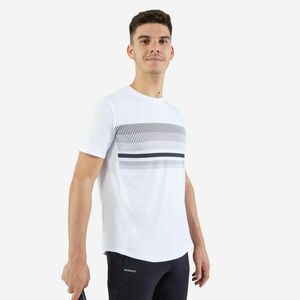 Tricou Tenis TTS100 Essential Alb Bărbaţi imagine