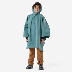 Poncho de ploaie pentru drumeție MH100 Verde Copii 7-15 ani imagine