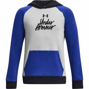 Under Armour RIVAL FLEECE SCRIPT CB HD Hanorac de băieți, albastru, mărime imagine