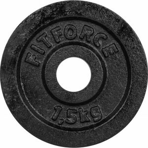 Fitforce DISC GREUTATE 1, 5 KG NEGRU 30MM Disc greutăți, negru, mărime imagine