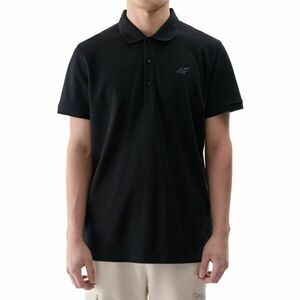 4F POLO SHIRT Tricou polo bărbați, negru, mărime imagine