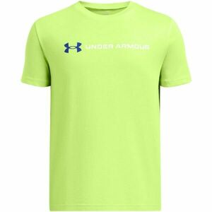 Under Armour WORDMARK Tricou pentru băieţi, verde deschis, mărime imagine