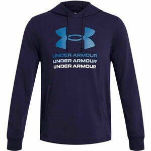 Under Armour RIVAL Hanorac cu glugă pentru bărbați, albastru închis, mărime imagine