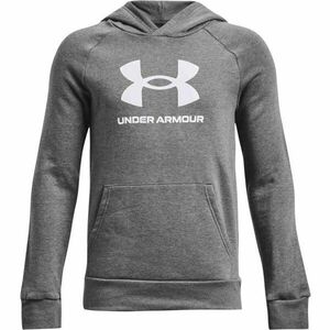 Under Armour RIVAL FLEECE BL HOODIE Hanorac de băieți, gri închis, mărime imagine