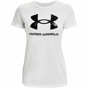 Under Armour LIVE SPORTSTYLE GRAPHIC SS Tricou damă, alb, mărime imagine