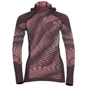 Odlo BL TOP WITH FACEMASK L/S BLACKCOMB ECO Tricou funcțional femei, somon, mărime imagine