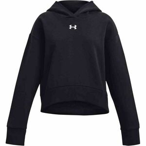 Under Armour RIVAL FLEECE CROP HOODIE Hanorac fete, negru, mărime imagine