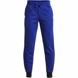 Under Armour RIVAL FLEECE SCRIPT JGRS Pantaloni de trening pentru băieți, albastru, mărime imagine