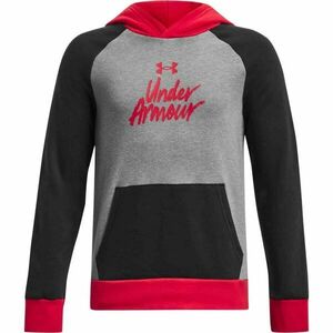 Under Armour RIVAL FLEECE SCRIPT CB HD Hanorac de băieți, negru, mărime imagine