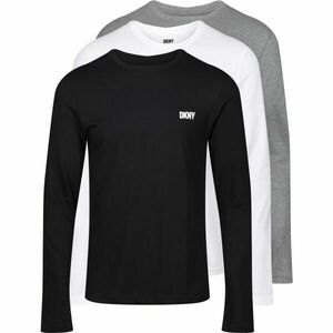 DKNY WARRIOR Tricou cu mânecă lungă pentru bărbați, negru, mărime imagine