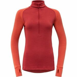 Devold EXPEDITION ZIP NECK Hanorac cu guler înalt femei, roșu, mărime imagine