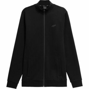 4F SWEATSHIRT-FULL ZIP Hanorac cu fermoar bărbați, negru, mărime imagine