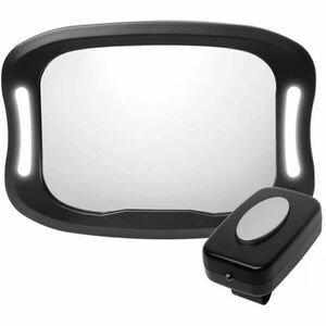 ZOPA MIRROR Oglindă cu iluminare LED, negru, mărime imagine