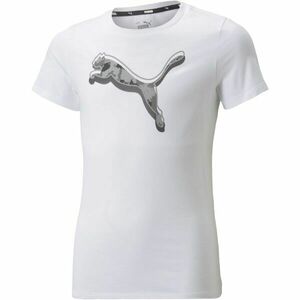 Puma ALPHA TEE G Tricou fete, alb, mărime imagine