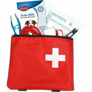 TRIXIE FIRST AID KIT FOR DOGS Trusă de prim ajutor pentru căței, roșu, mărime imagine