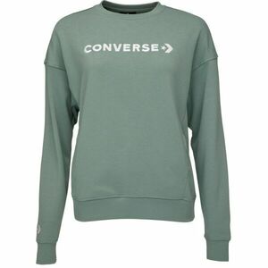 Converse WORDMARK FLEECE HOODIE EMB Hanorac pentru femei, verde, mărime imagine