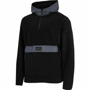 4F FLEECE ANORAC M Hanorac fleece bărbați, negru, mărime imagine