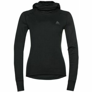 Odlo W BL TOP FACEMASK L/S ACTIVEWARM ECO Tricou funcțional de damă, negru, mărime imagine