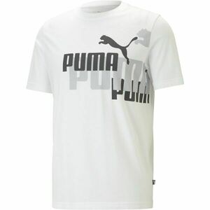 Puma ESS+LOGO POWER TEE Tricou de bărbați, alb, mărime imagine