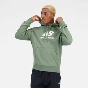 New Balance ESSENTIALS STACKED LOGO FRENCH TERRY HOODIE Hanorac bărbați, verde, mărime imagine