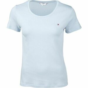 Tommy Hilfiger SLIM ROUND-NK TOP SS Tricou femei, albastru deschis, mărime imagine