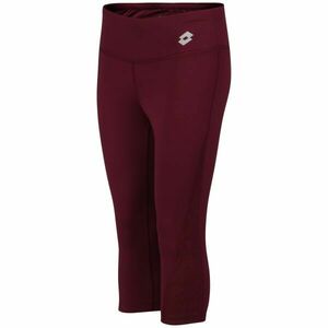 Lotto RUN FIT W LEGGING MID 3 Colanți trei sfeturi damă, vișiniu, mărime imagine