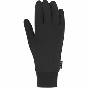 Bula WOOL GLOVE LINER Mănuși din lână interioare pentru bărbați, negru, mărime imagine