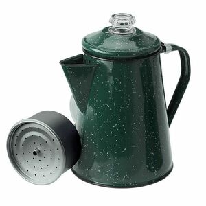 GSI Outdoors Ceainic emailat Percolator 1, 2 l, verde imagine