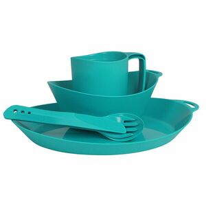 Lifeventure Set de sufragerie din plastic Ellipse 4 buc, teal imagine