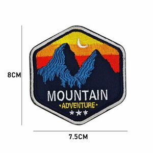 WARAGOD Plasture brodat Mountain Camping 01 imagine