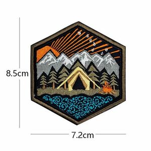 WARAGOD Patch brodat Mountain Camping 03 imagine