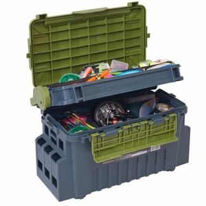 Valigeta Jaxon S-Line Tackle Box, Dark Camo, 43x24x28cm imagine