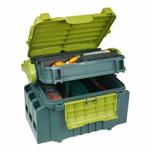 Valigeta Jaxon S-Line Tackle Box, Green, 31x23x23cm imagine