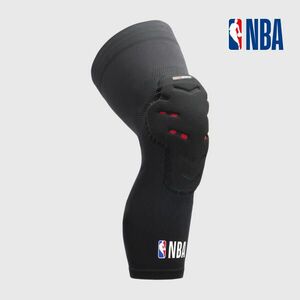 Set 2 Genunchiere de Protecție Baschet KP500 NBA DUALSHOCK Negru Copii imagine