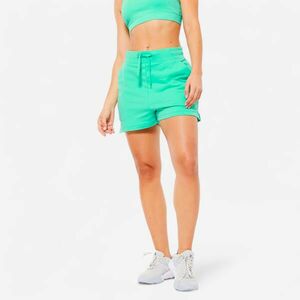 Pantalon scurt Bumbac cu buzunare 520 Fitness Verde Damă imagine