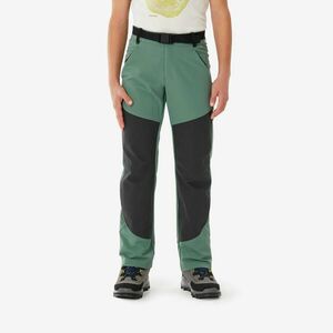 Pantalon Softshell Drumeție la munte MH900 Verde Copii 7-15 ani imagine