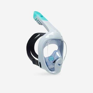 Mască snorkeling EASYBREATH 6/10 Albastru deschis Copii 6-10 ani imagine