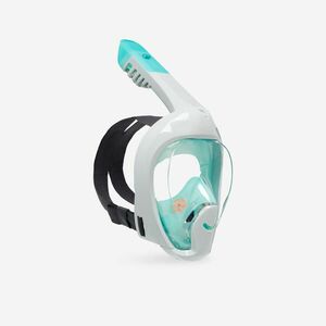 Mască Easybreath snorkeling suprafațăXS(6-10 ani)FĂRĂ HUSĂ Verde acvamarin Copii imagine