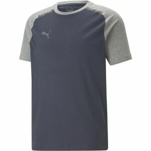 Puma TEAMCUP CASUALS TEE Tricou fotbal, albastru închis, mărime imagine