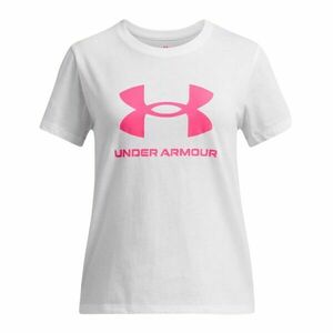 Under Armour BIG LOGO Tricou fete, alb, mărime imagine